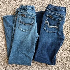 Ariat Kids Denim Jeans Duo - Light and Dark Blue